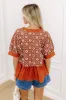 Chai Latte Sippin Jacquard Top sold by Impressions