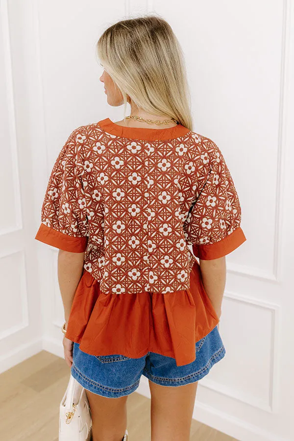 Chai Latte Sippin Jacquard Top sold by Impressions product image thumbnail 5