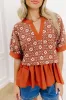 Chai Latte Sippin Jacquard Top sold by Impressions