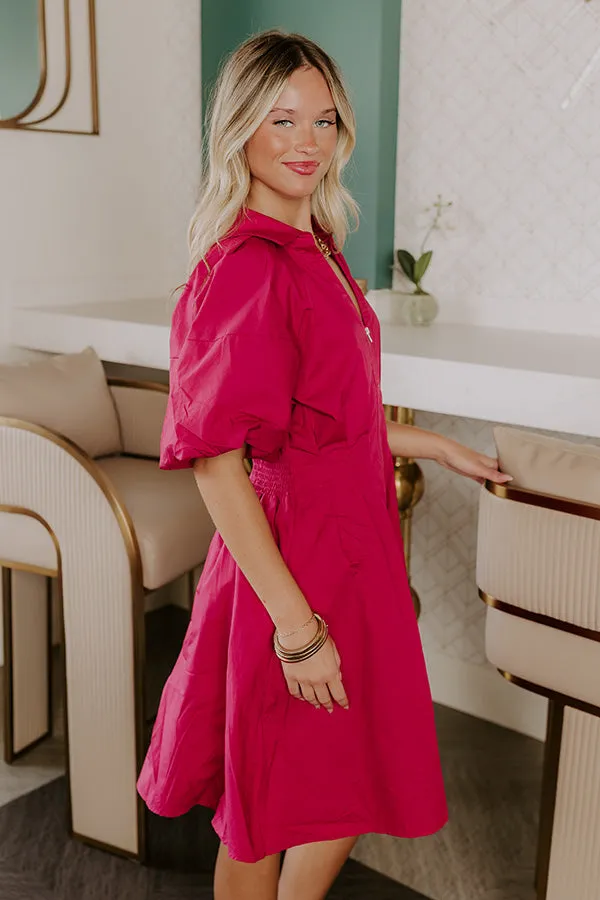 Napa Girls Trip Mini Dress in Berry sold by Impressions product image thumbnail 3