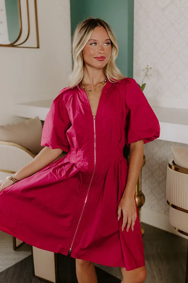 Napa Girls Trip Mini Dress in Berry sold by Impressions product image thumbnail 4