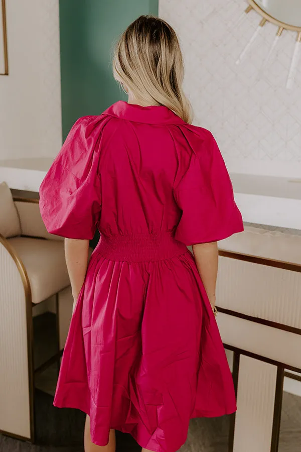 Napa Girls Trip Mini Dress in Berry sold by Impressions product image thumbnail 5