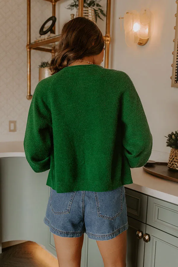 Classic Charm Knit Cardigan in Green sold by Impressions product image thumbnail 5