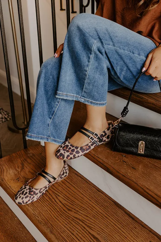 Own It Faux Suede Leopard Flats sold by Impressions