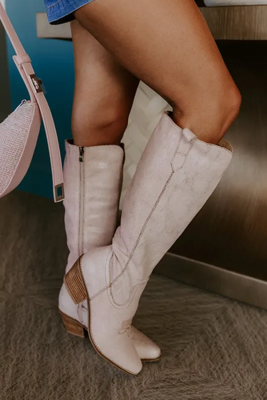 Hats Off Knee High Boot in Natural sold by Impressions