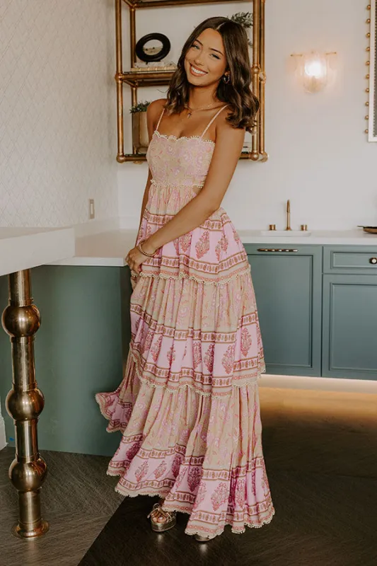 Feeling Boho Tiered Maxi Dress in Primrose Yellow sold by Impressions