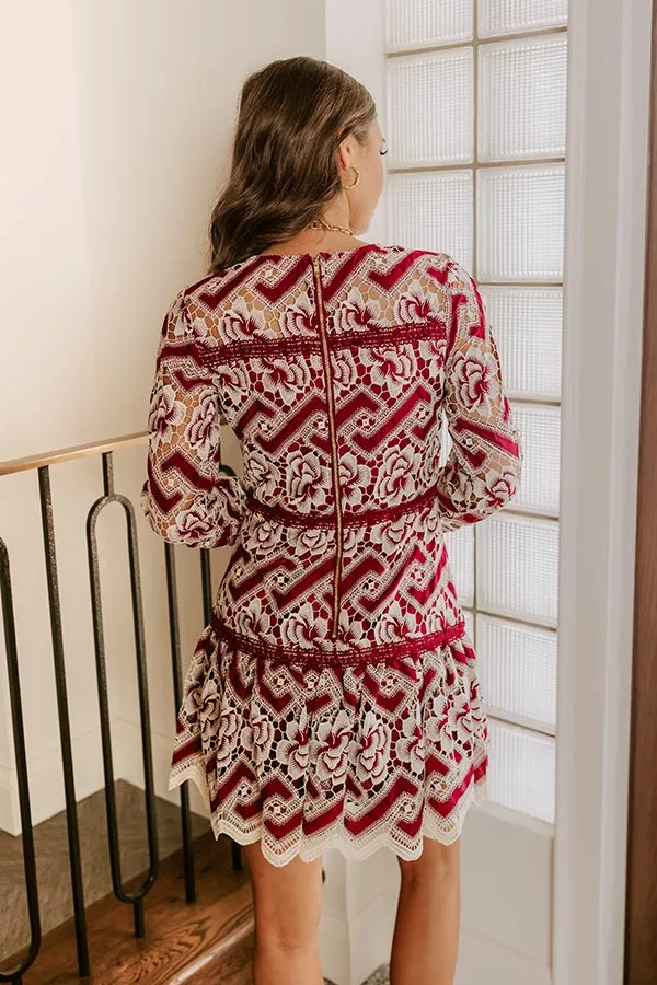 Chateau Charm Floral Lace Mini Dress sold by Impressions product image thumbnail 5