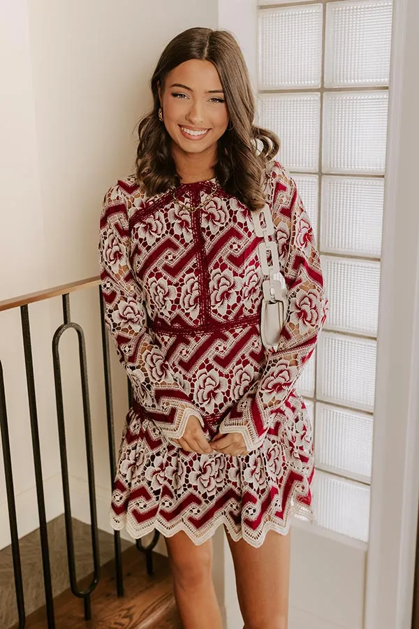 Chateau Charm Floral Lace Mini Dress sold by Impressions product image thumbnail 2