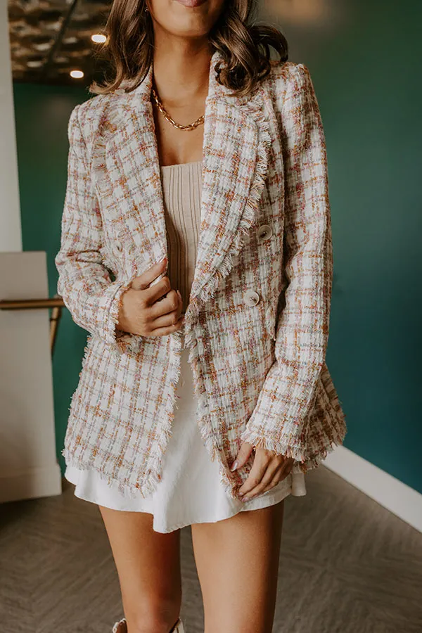Graceful Smile Tweed Blazer sold by Impressions