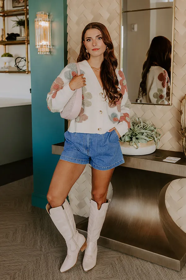 Pop Of Color Floral Knit Cardigan sold by Impressions product image thumbnail 2