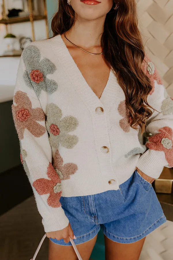 Pop Of Color Floral Knit Cardigan sold by Impressions product image thumbnail 4