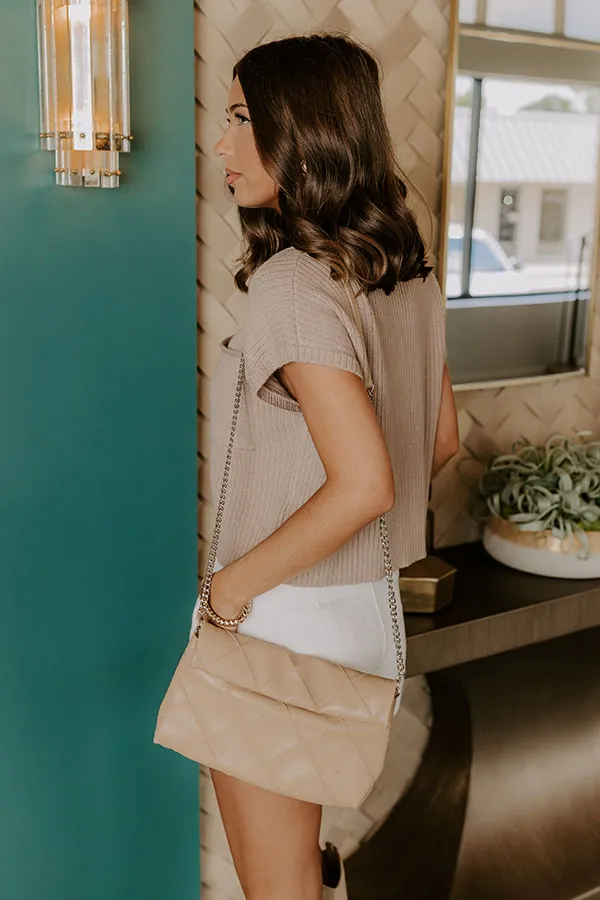 Poetry And Lattes Knit Top in Warm Taupe sold by Impressions product image thumbnail 4