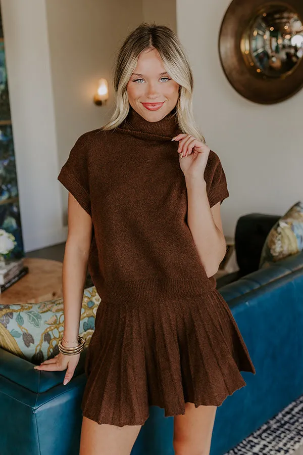 The Vineyard Affair Knit Top in Chocolate sold by Impressions product image thumbnail 3