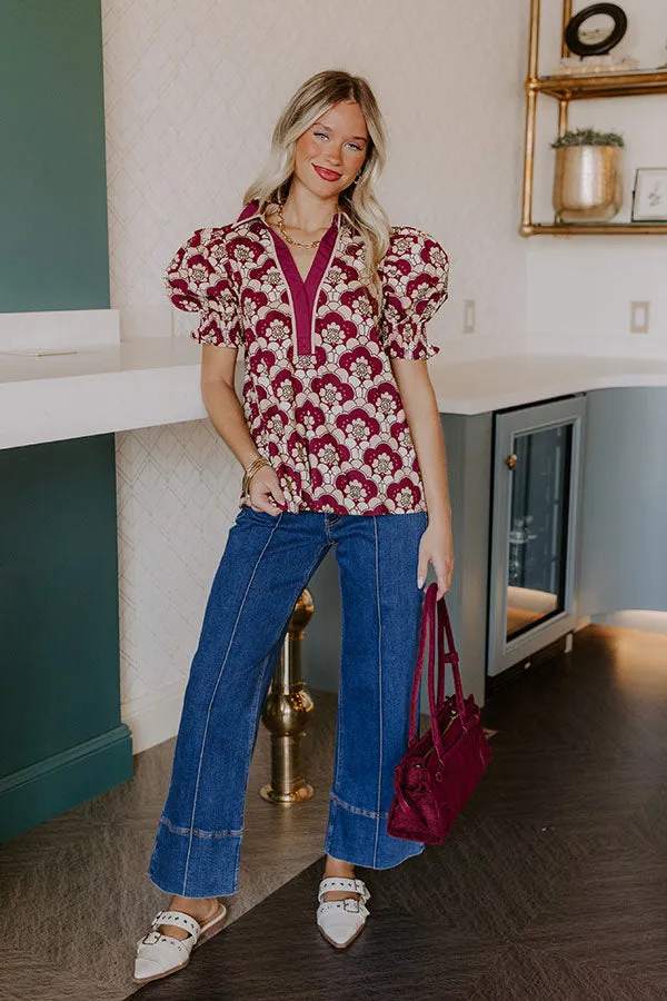 Mulled Wine Hour Floral Top sold by Impressions product image thumbnail 2