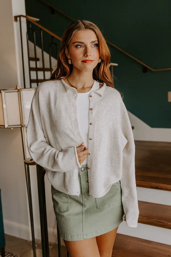 Cozy Mornings Knit Cardigan in Oatmeal sold by Impressions product image thumbnail 2