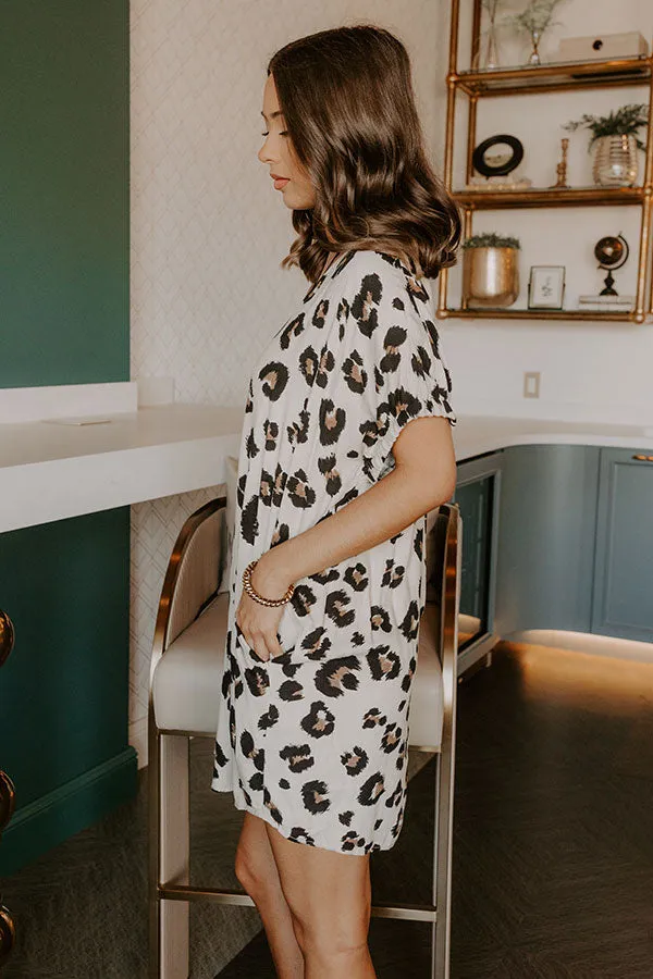 Loving Views Leopard Mini Dress sold by Impressions product image thumbnail 5