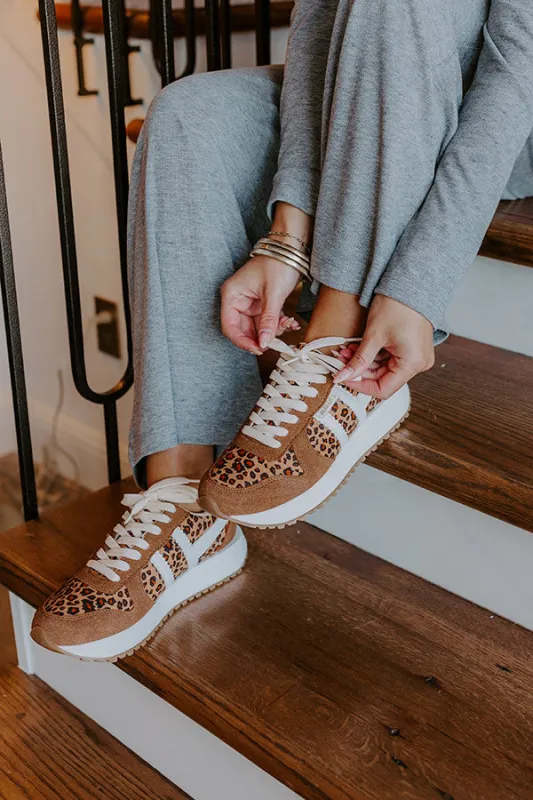 The Libby Faux Suede Sneaker in Leopard sold by Impressions