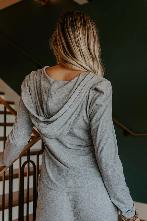 Soft Focus Zip Up Sweater in Grey sold by Impressions product image thumbnail 5