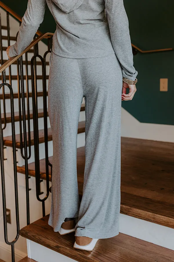 Soft Focus High Waist Wide Leg Pants in Grey sold by Impressions product image thumbnail 4