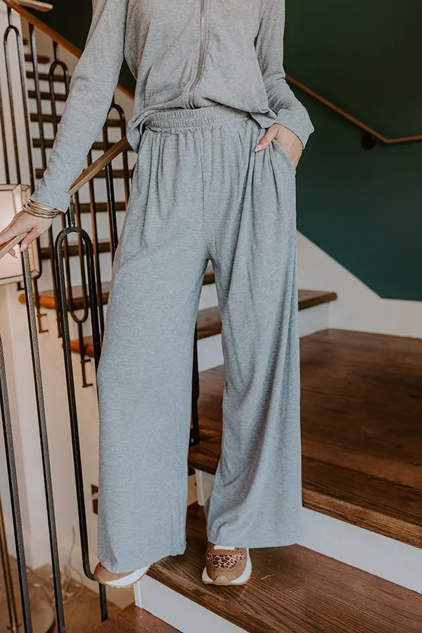 Soft Focus High Waist Wide Leg Pants in Grey sold by Impressions product image thumbnail 2