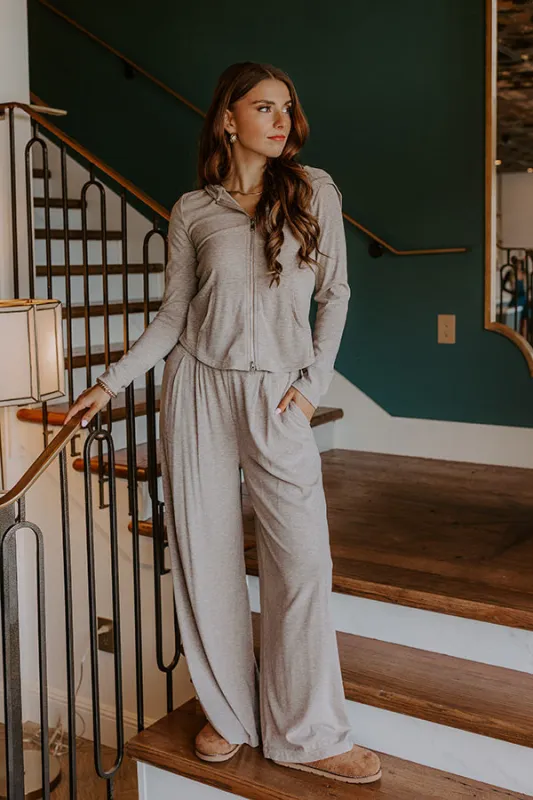Soft Focus High Waist Wide Leg Pants in Mocha sold by Impressions