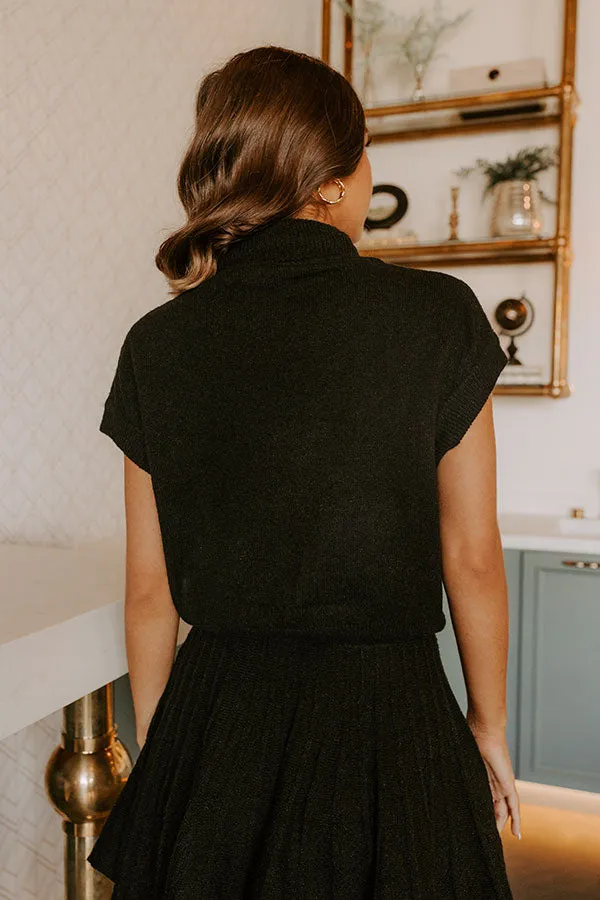 The Vineyard Affair Knit Top in Black sold by Impressions product image thumbnail 4