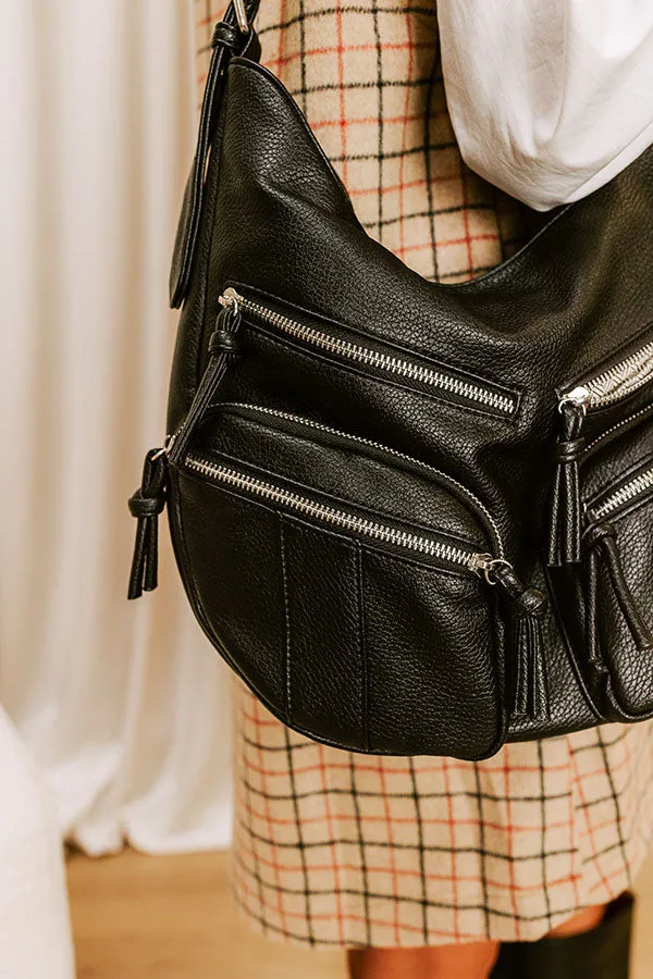 The Christine Faux Leather Hobo Tote in Black sold by Impressions product image thumbnail 2