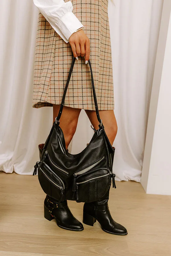 The Christine Faux Leather Hobo Tote in Black sold by Impressions product image thumbnail 3