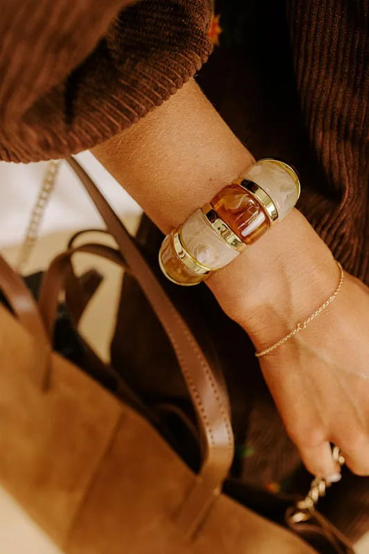 Soho Views Stretch Bracelet in Brown sold by Impressions