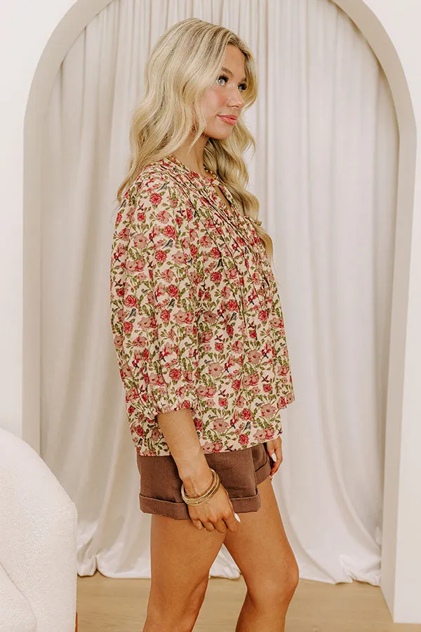 Falling Leaves Floral Corduroy Top sold by Impressions product image thumbnail 4