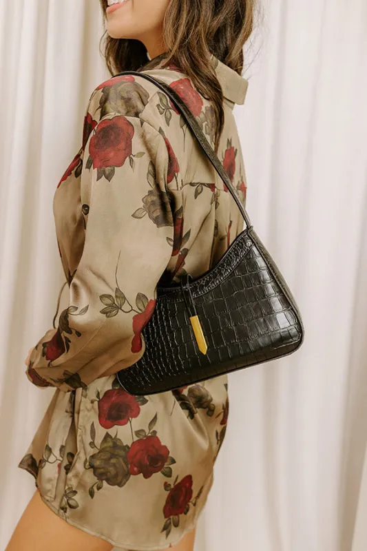 The Judith Faux Leather Purse in Black sold by Impressions