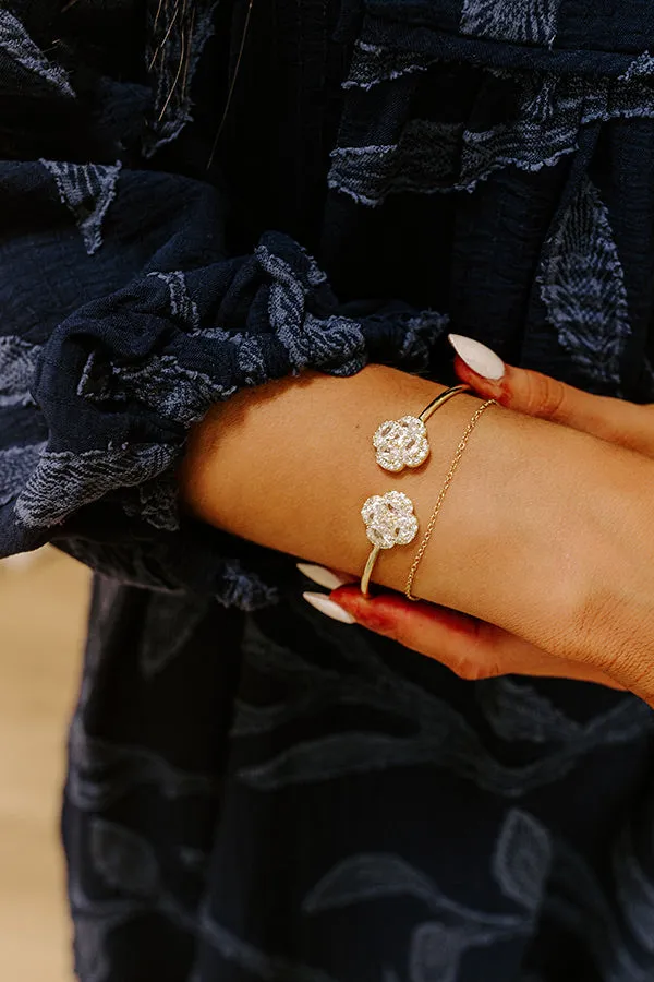 Chic And Sparkling Cubic Zirconia Cuff Bracelet sold by Impressions product image thumbnail 2