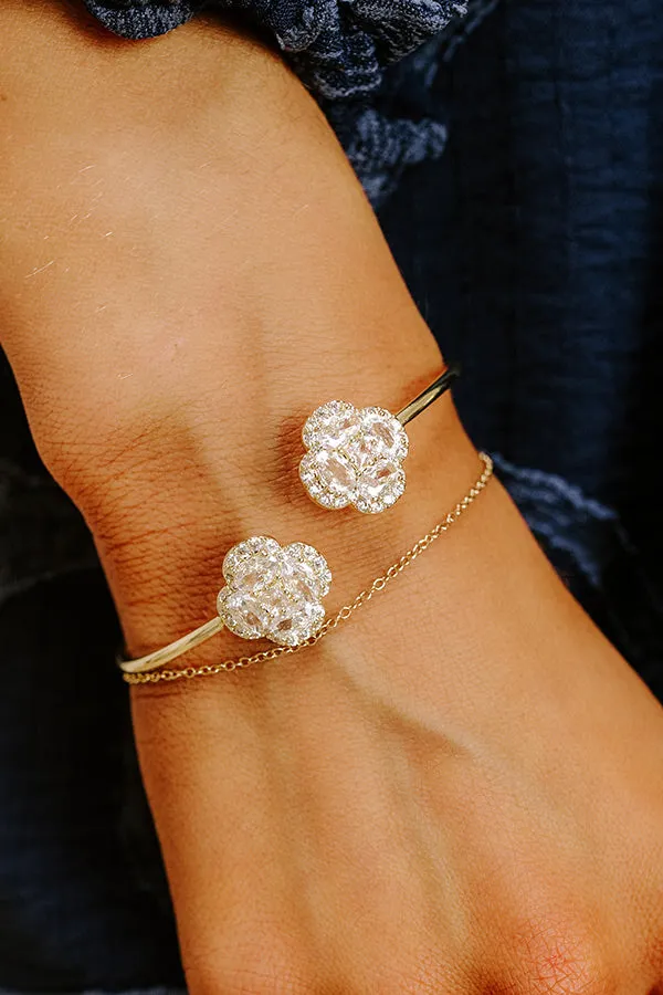 Chic And Sparkling Cubic Zirconia Cuff Bracelet sold by Impressions product image thumbnail 3