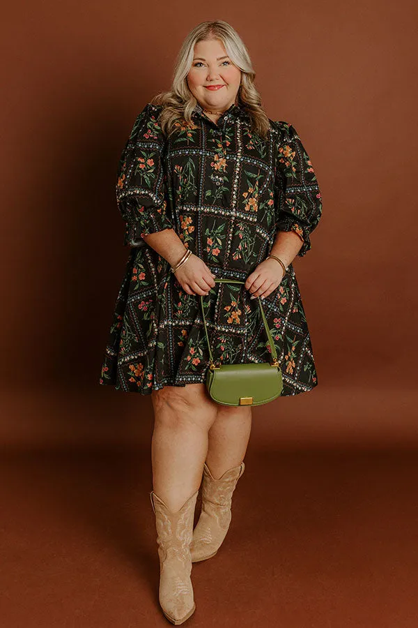 Botanical Daydream Mini Dress Curves sold by Impressions product image thumbnail 3