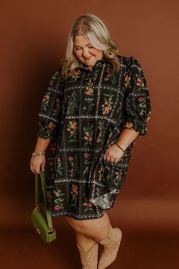 Botanical Daydream Mini Dress Curves sold by Impressions product image thumbnail 5