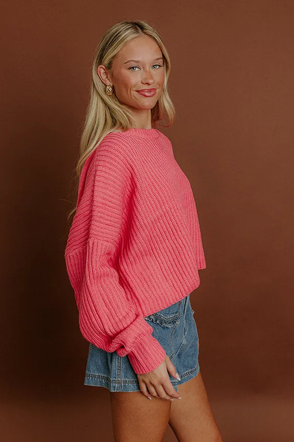 The First Chill Knit Sweater in Pink sold by Impressions product image thumbnail 4