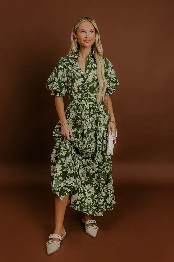 Floral Estate Button Down Midi Dress sold by Impressions product image thumbnail 5