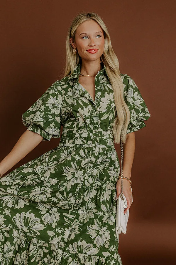 Floral Estate Button Down Midi Dress sold by Impressions product image thumbnail 2