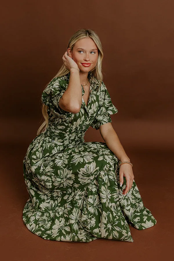 Floral Estate Button Down Midi Dress sold by Impressions product image thumbnail 3