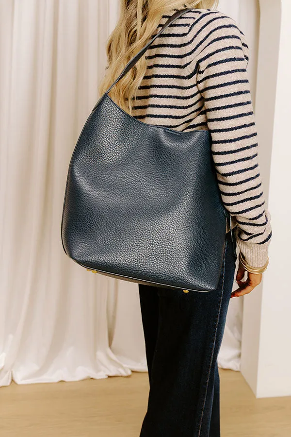 The Matty Faux Leather Tote in Navy sold by Impressions