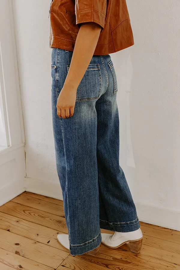 The Carmen High Waist Wide Leg Jean in Medium Wash sold by Impressions product image thumbnail 3