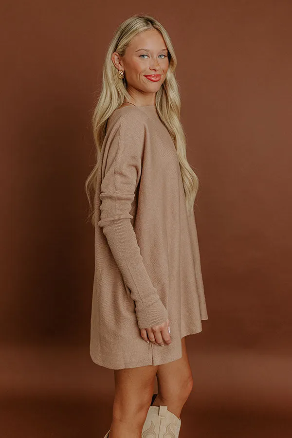 Simply Cozy Knit Sweater Top in Iced Mocha sold by Impressions product image thumbnail 4