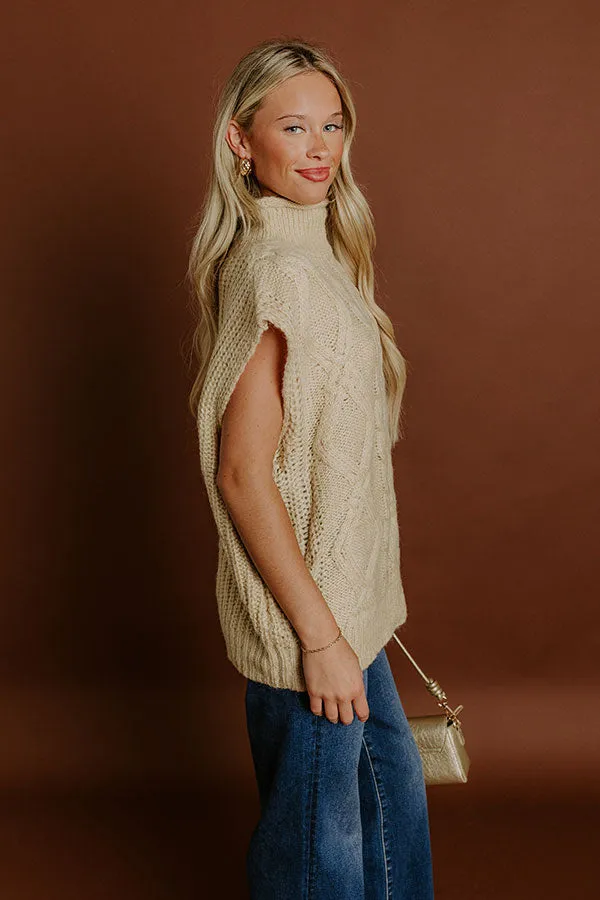Cozy Mindset Cable Knit Sweater Top sold by Impressions product image thumbnail 3