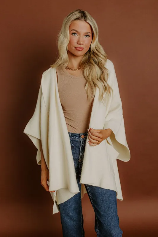 Cuddle Season Knit Cardigan in Cream sold by Impressions