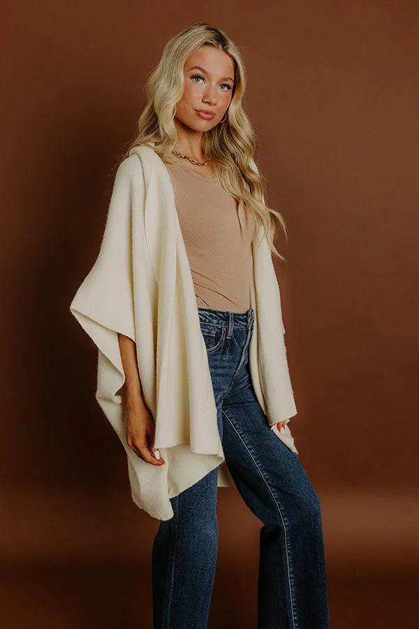 Cuddle Season Knit Cardigan in Cream sold by Impressions product image thumbnail 3