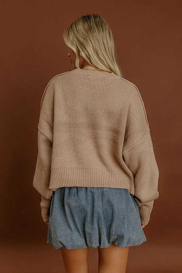 Trailside Bliss Knit Sweater in Iced Mocha sold by Impressions product image thumbnail 5