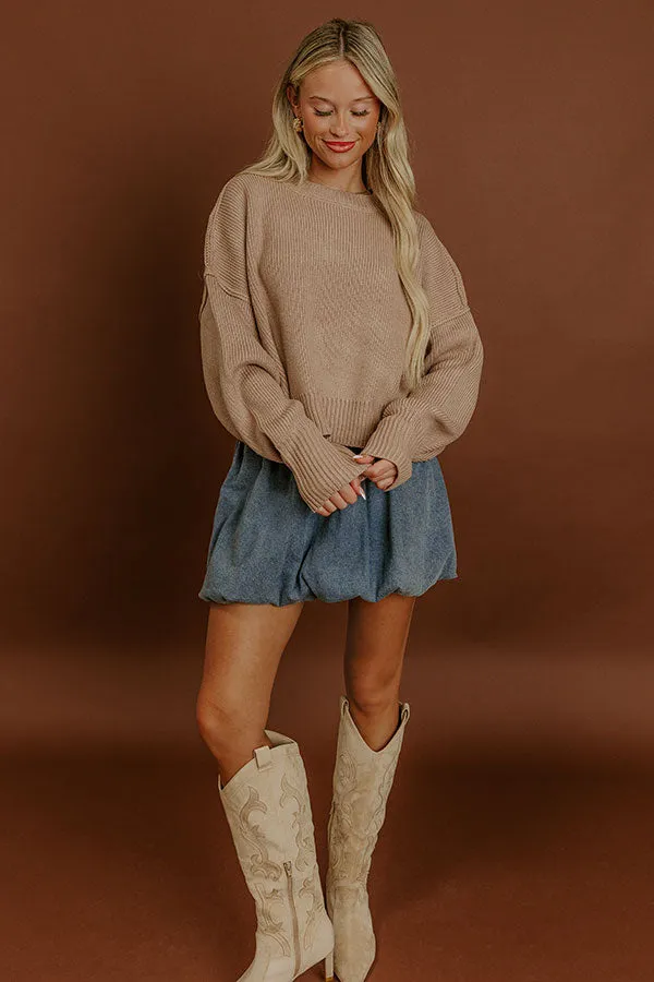 Trailside Bliss Knit Sweater in Iced Mocha sold by Impressions product image thumbnail 2