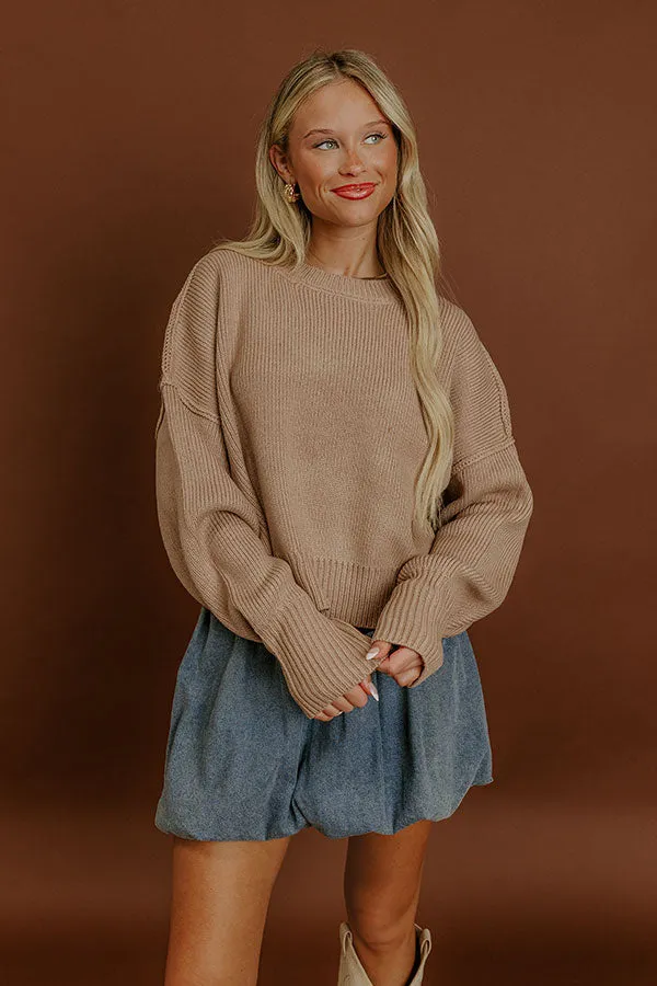 Trailside Bliss Knit Sweater in Iced Mocha sold by Impressions product image thumbnail 3