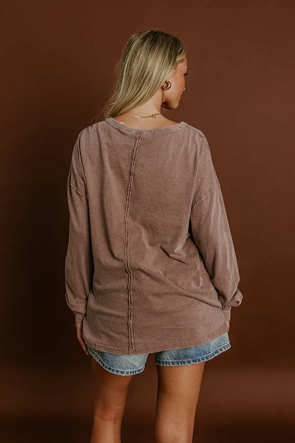 The Essential Oversized Vintage Wash Tee in Hazelnut sold by Impressions product image thumbnail 4