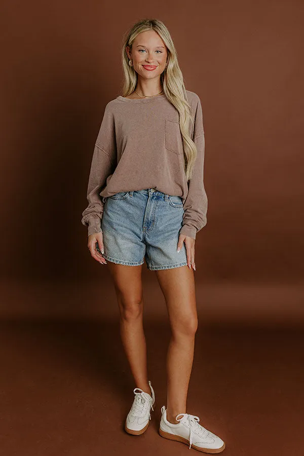 The Essential Oversized Vintage Wash Tee in Hazelnut sold by Impressions product image thumbnail 5